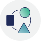 Icon of three connected shapes representing the CSF pillars 