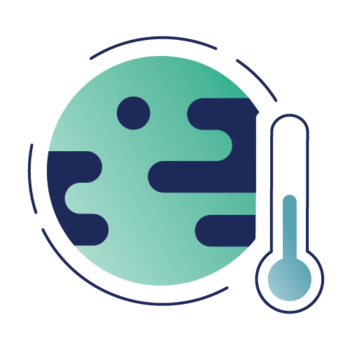 Icon of Globe and Thermometer