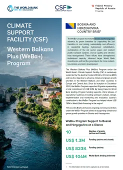 WeBa+ Country Fiche Bosnia and Herzegovina - cover