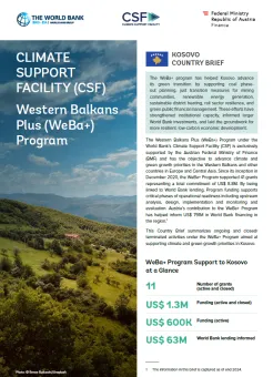WeBa+ Country Fiche Kosovo - cover