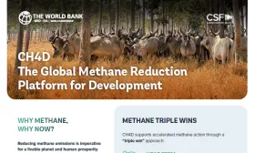 Global Methane Reduction Platform For Development (CH4D) - Brochure cover page
