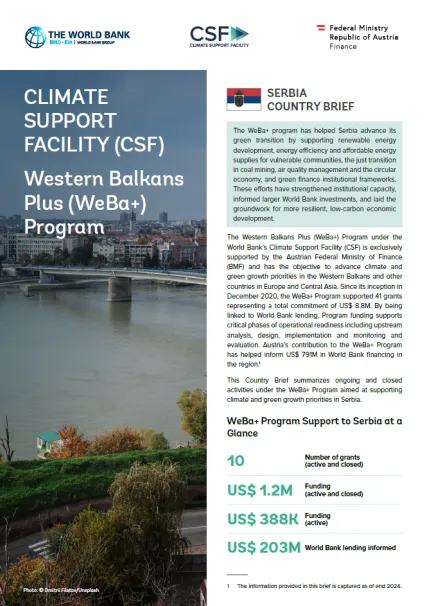 WeBa+ Country Fiche Serbia - cover
