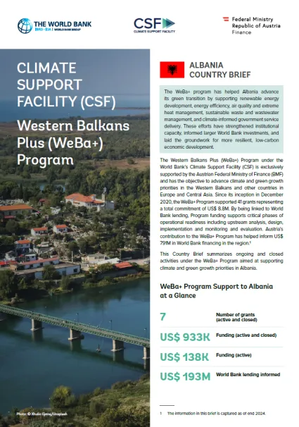 WeBa+ Country Fiche Albania - cover