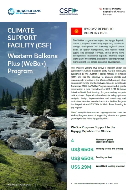 WeBa+ Country Fiche Kyrgyz Republic - cover