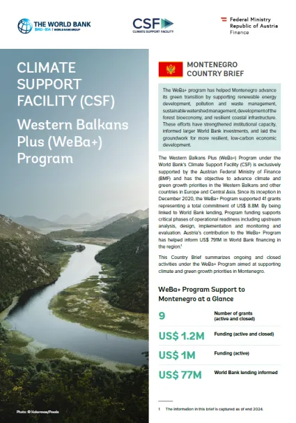 WeBa+ Country Fiche Montenegro - cover