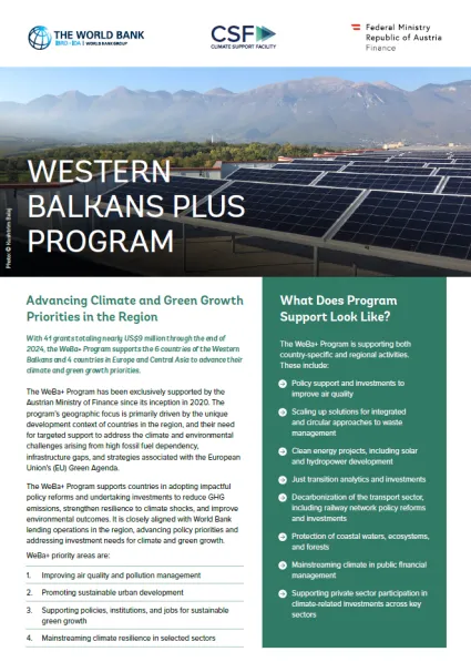 Western Balkans Plus Program - cover